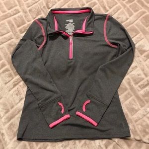 Danskin Now 3/4 Zip Long Sleeve Shirt (girls M, 7-8)
